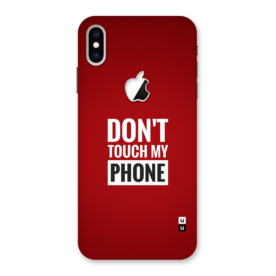 Dare To Touch Back Case for iPhone XS Max Apple Cut