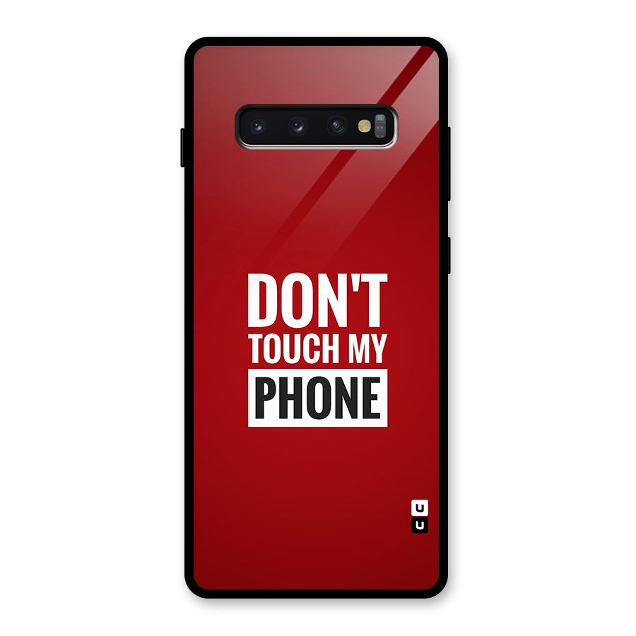 Dare To Touch Glass Back Case for Galaxy S10 Plus