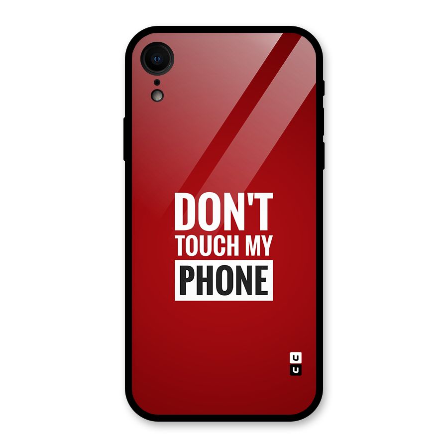 Dare To Touch Glass Back Case for iPhone XR