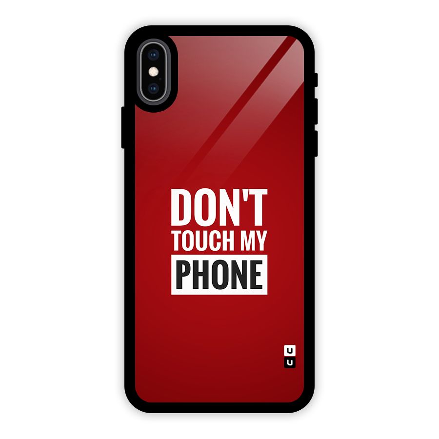 Dare To Touch Glass Back Case for iPhone XS Max