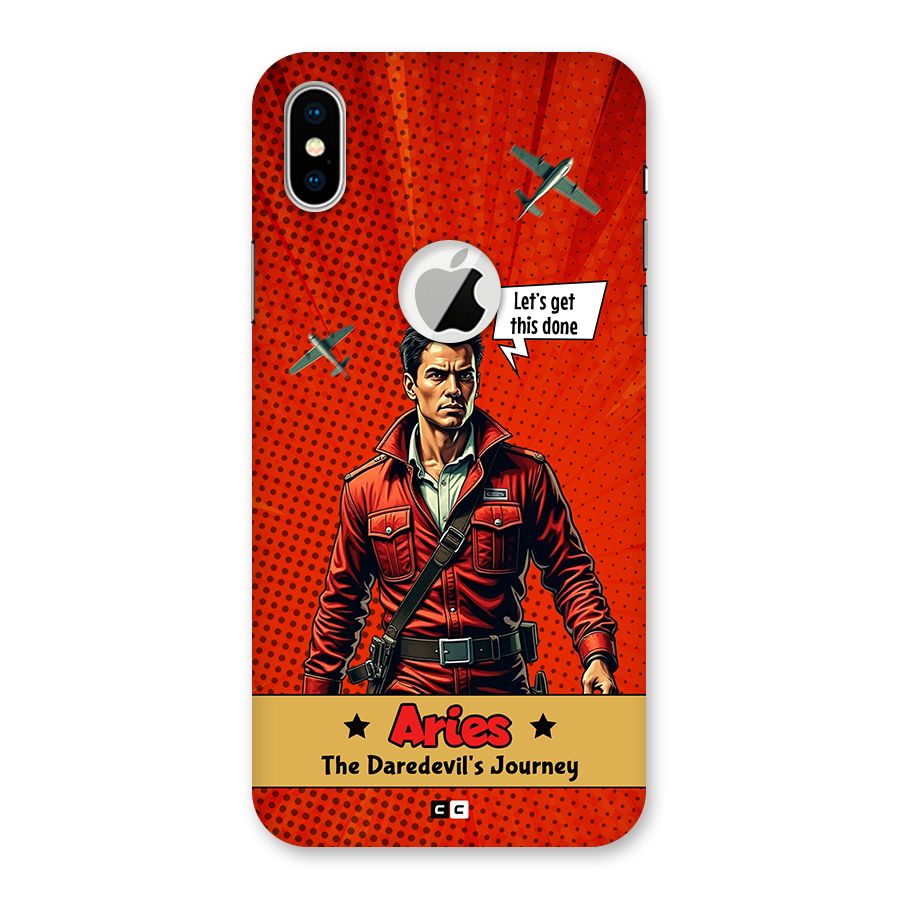 Daredevil Aries Back Case for iPhone X Logo Cut