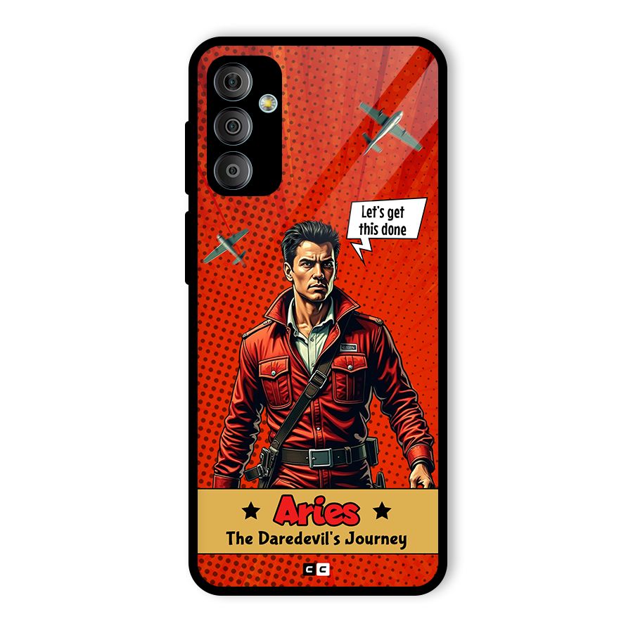 Daredevil Aries Glass Back Case for Galaxy F23