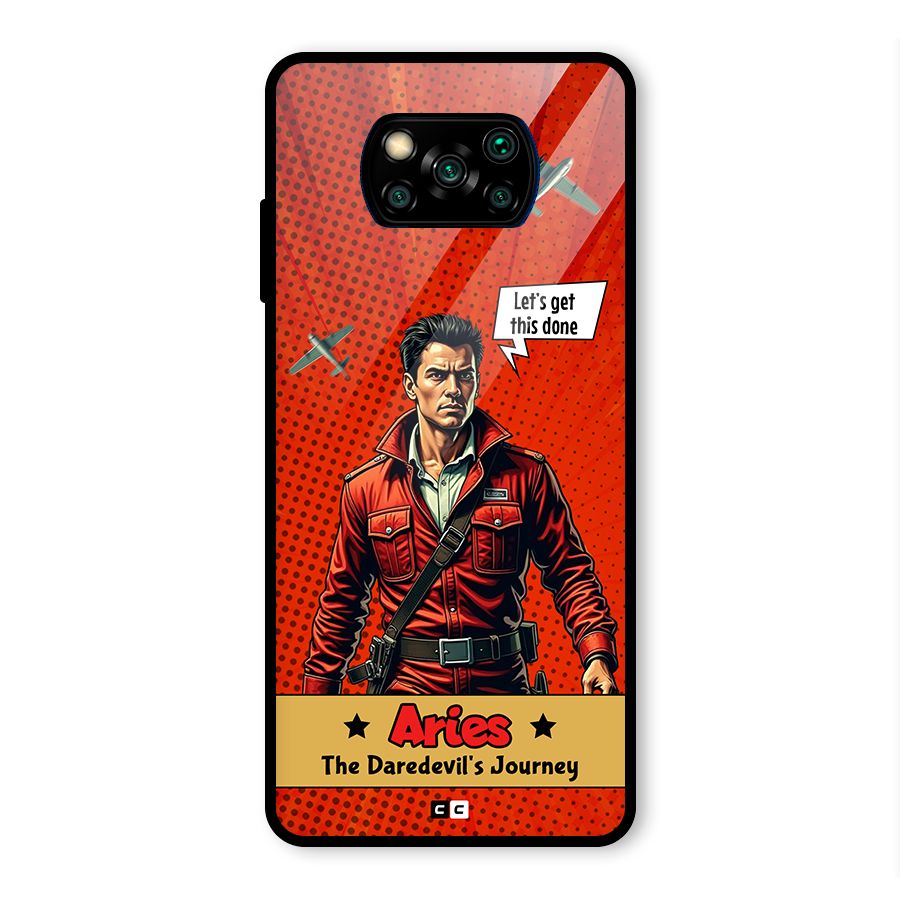 Daredevil Aries Glass Back Case for Poco X3 Pro