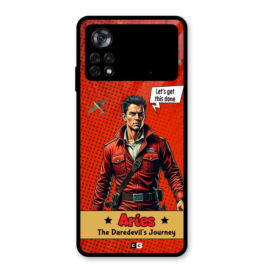 Daredevil Aries Glass Back Case for Poco X4 Pro 5G