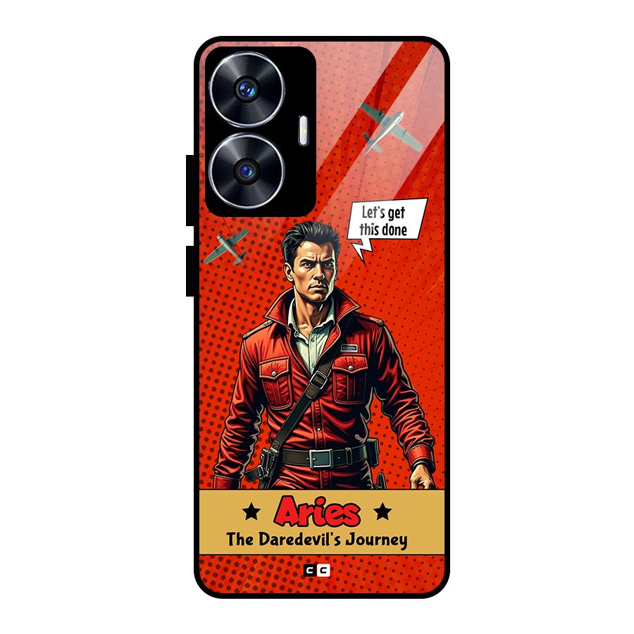 Daredevil Aries Glass Back Case for Realme Narzo N55
