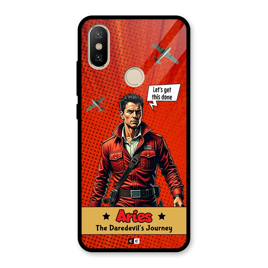 Daredevil Aries Glass Back Case for Redmi A2