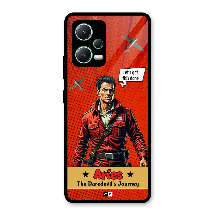 Daredevil Aries Glass Back Case for Redmi Note 12 5G