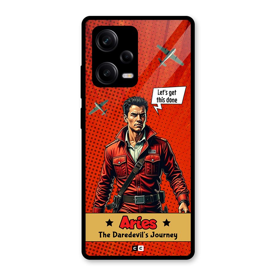 Daredevil Aries Glass Back Case for Redmi Note 12 Pro