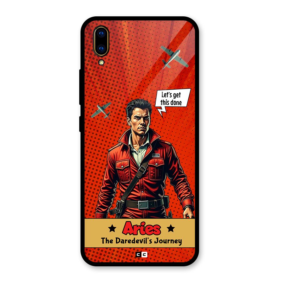 Daredevil Aries Glass Back Case for Vivo V11 Pro