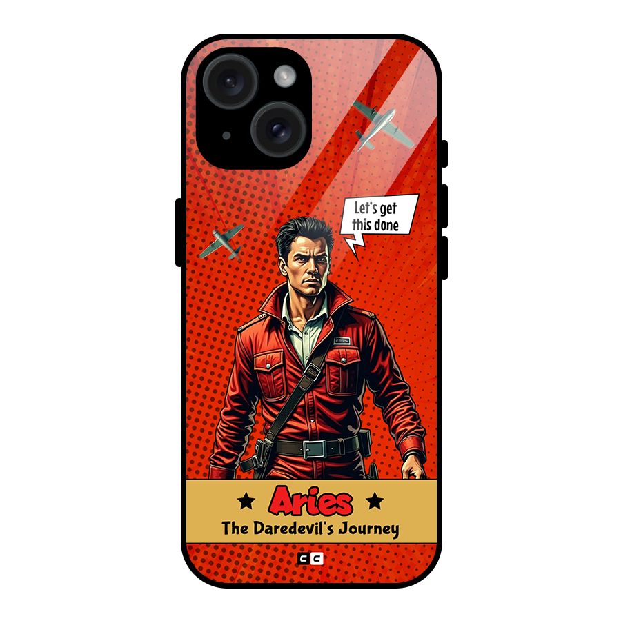 Daredevil Aries Glass Back Case for iPhone 15