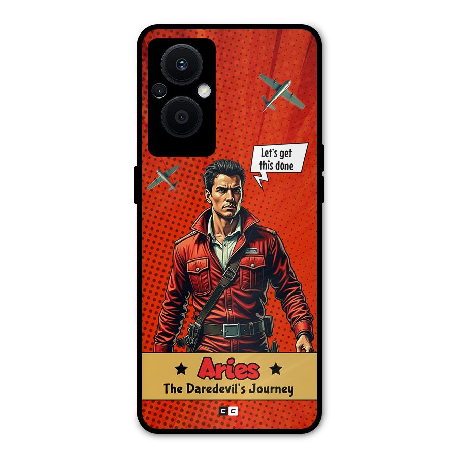 Daredevil Aries Metal Back Case for Oppo F21 Pro 5G