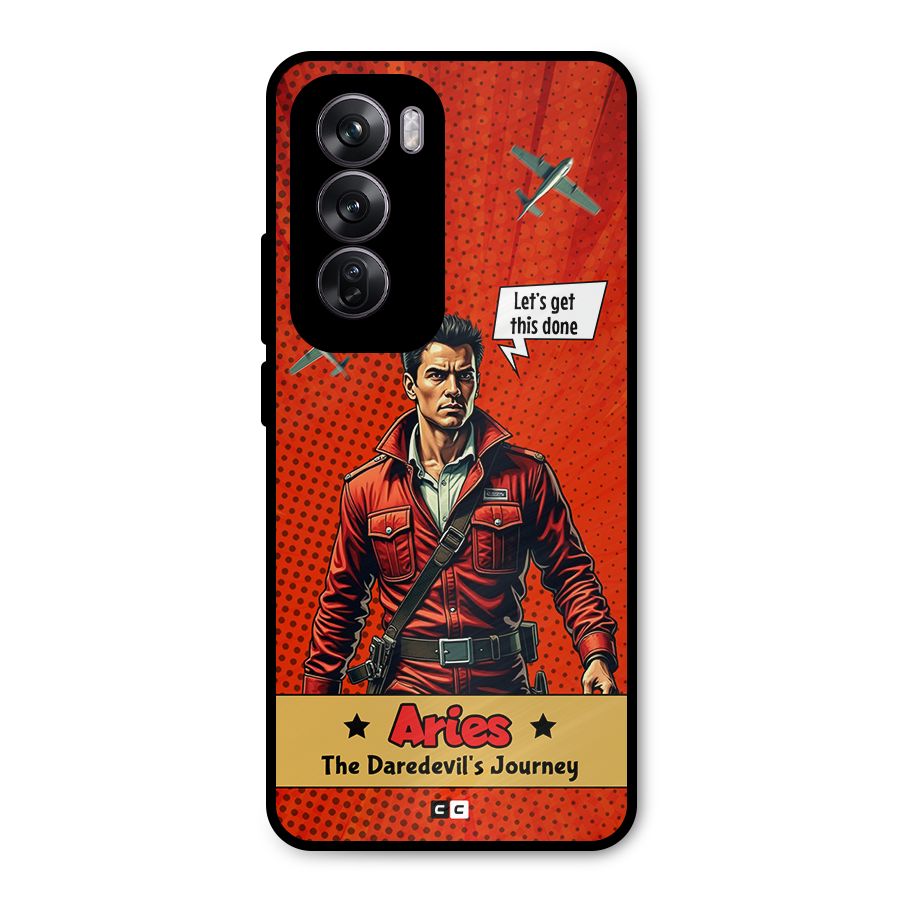 Daredevil Aries Metal Back Case for Oppo Reno12 Pro