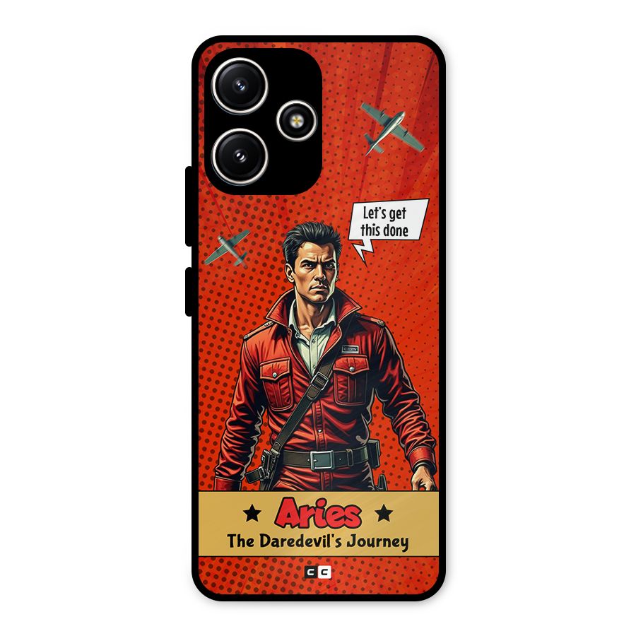 Daredevil Aries Metal Back Case for Poco M6 Pro
