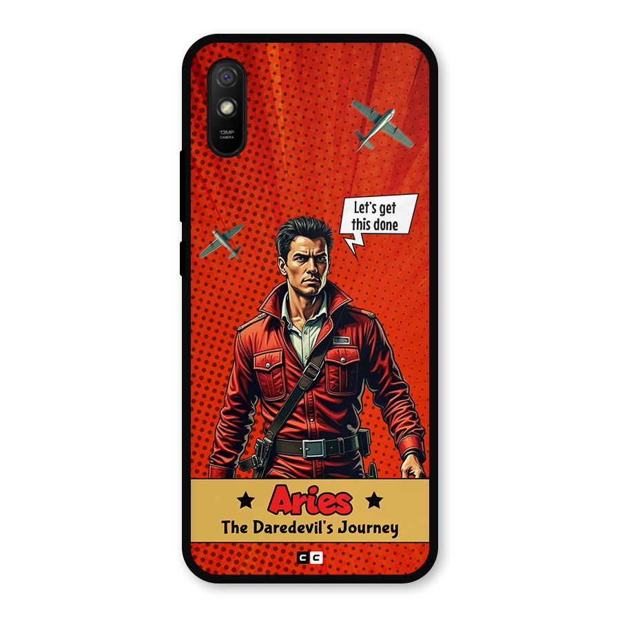 Daredevil Aries Metal Back Case for Redmi 9a