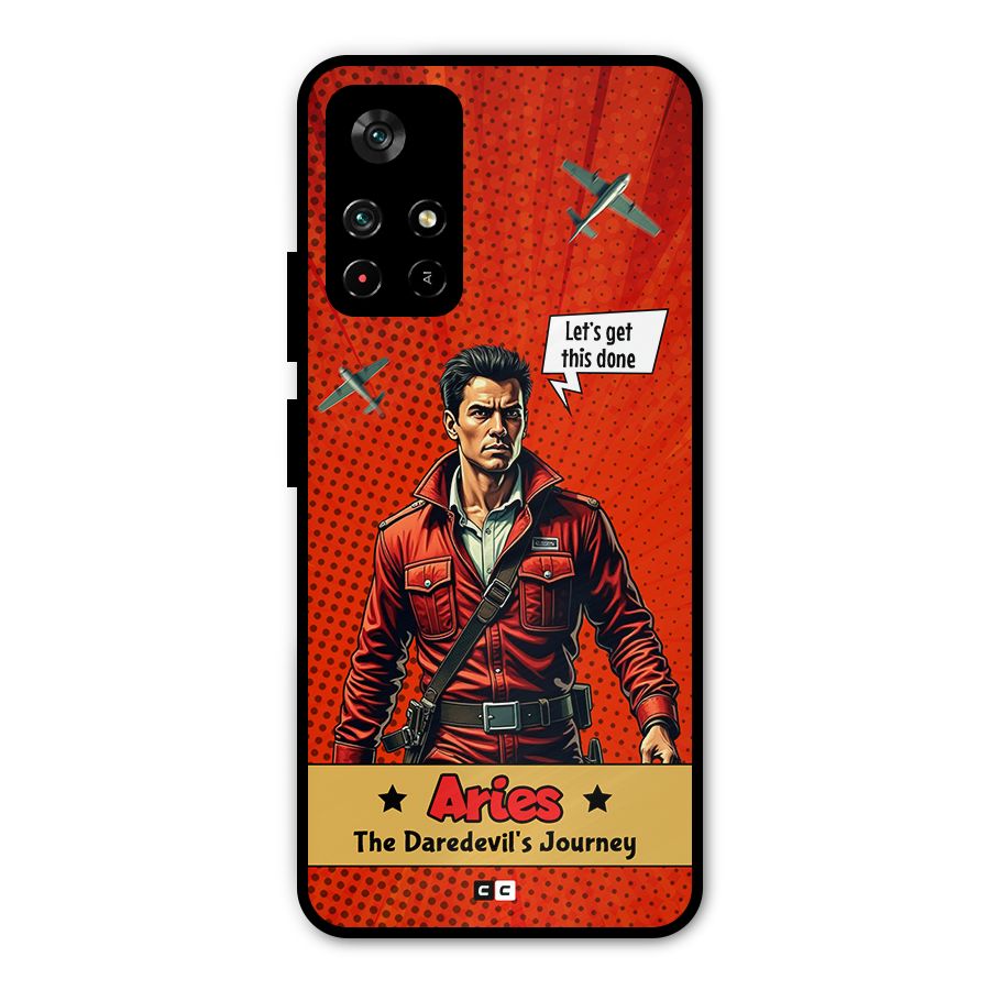 Daredevil Aries Metal Back Case for Redmi Note 11T 5G