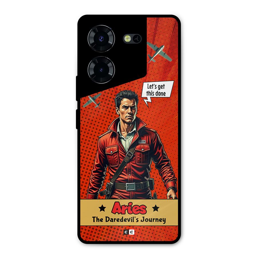 Daredevil Aries Metal Back Case for Tecno Pova 5 Pro 5G