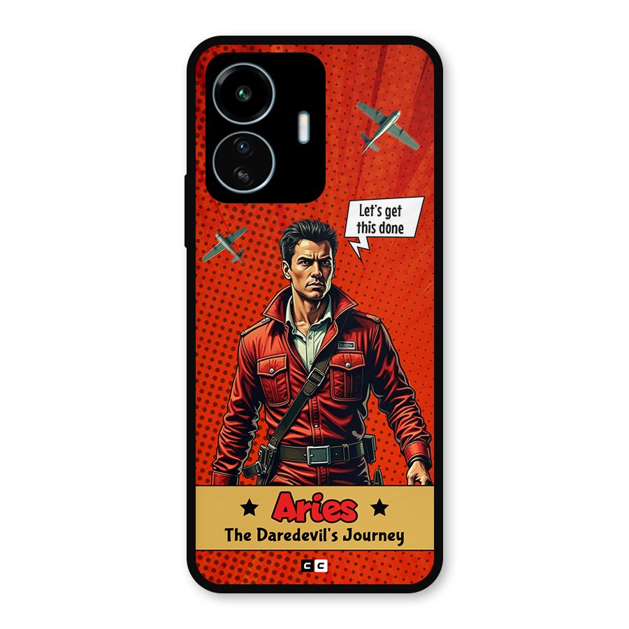 Daredevil Aries Metal Back Case for vivo iQOO Z6 Lite 5G