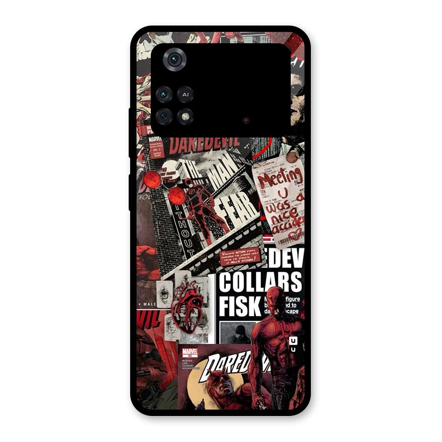 Daredevil Story Glass Back Case for Poco M4 Pro 4G