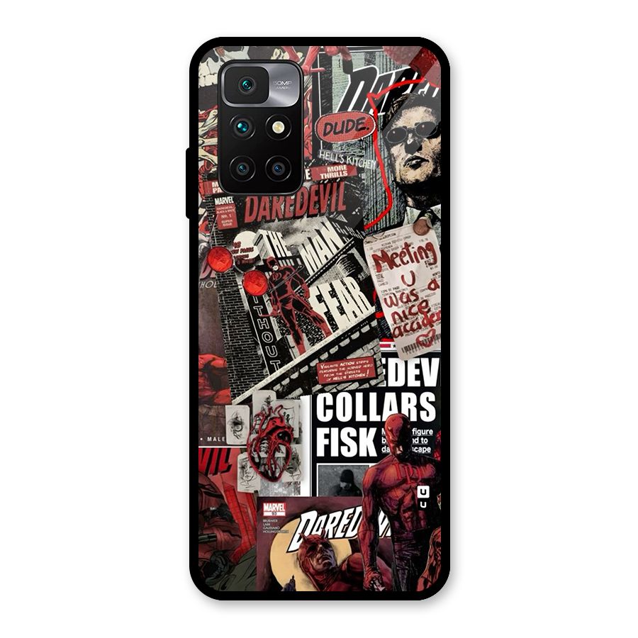 Daredevil Story Glass Back Case for Redmi 10 Prime