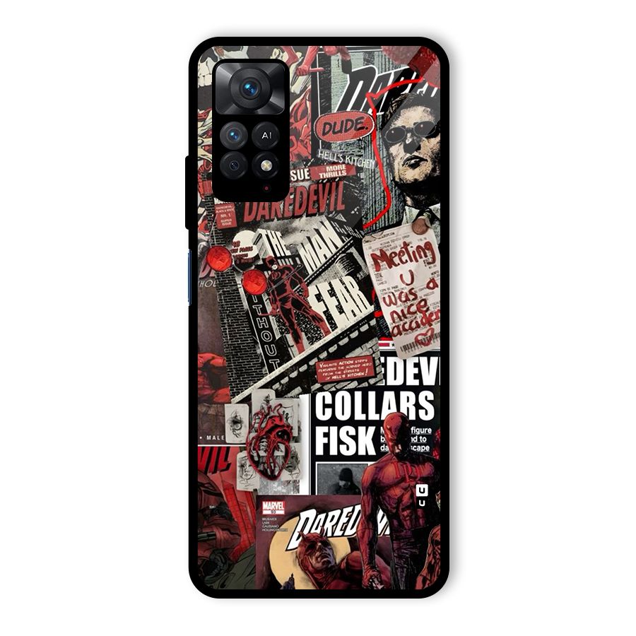 Daredevil Story Glass Back Case for Redmi Note 11 Pro