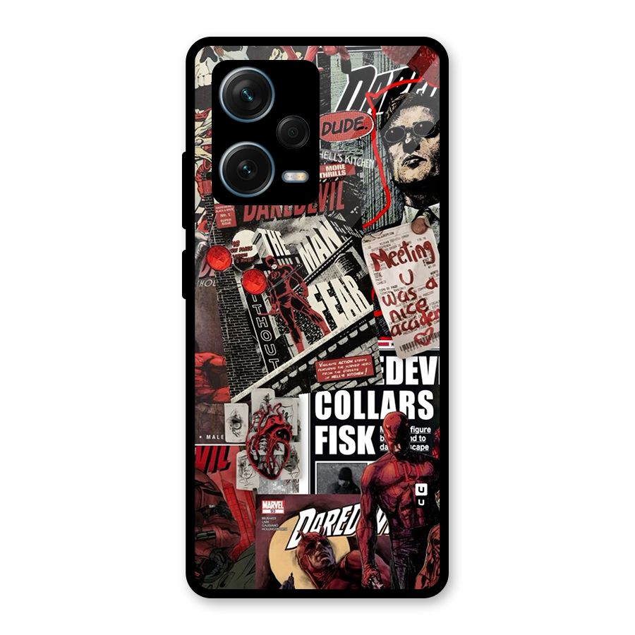 Daredevil Story Glass Back Case for Redmi Note 12 Pro Plus 5G