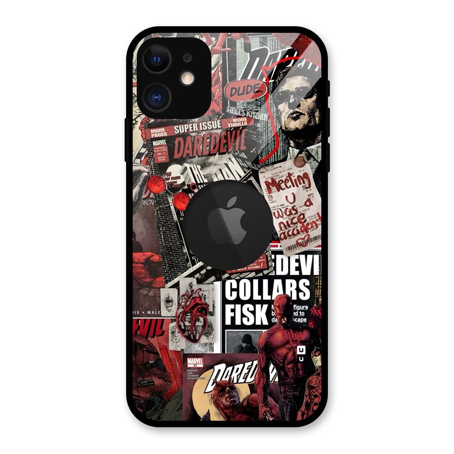 Daredevil Story Glass Back Case for iPhone 11 Logo Cut