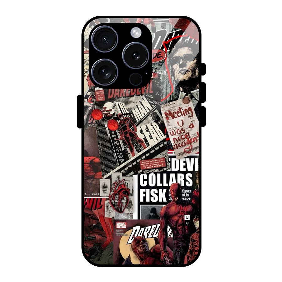 Daredevil Story Glass Back Case for iPhone 15 Pro