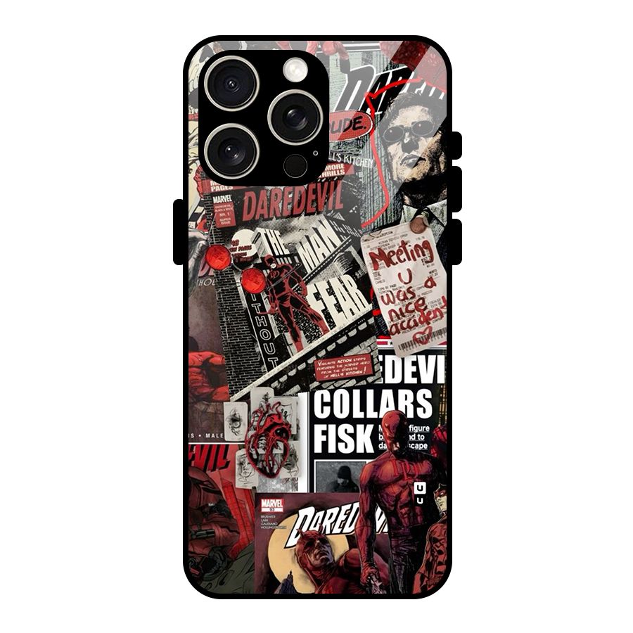 Daredevil Story Glass Back Case for iPhone 15 Pro Max