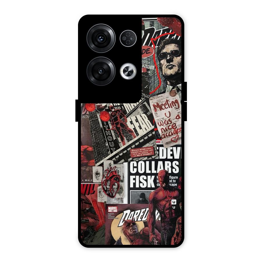 Daredevil Story Metal Back Case for Oppo Reno8 Pro 5G