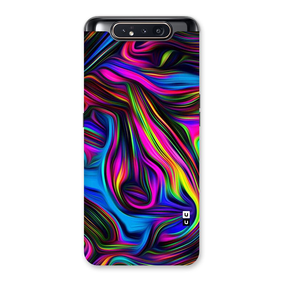 Dark Colorful Oil Abstract Back Case for Galaxy A80