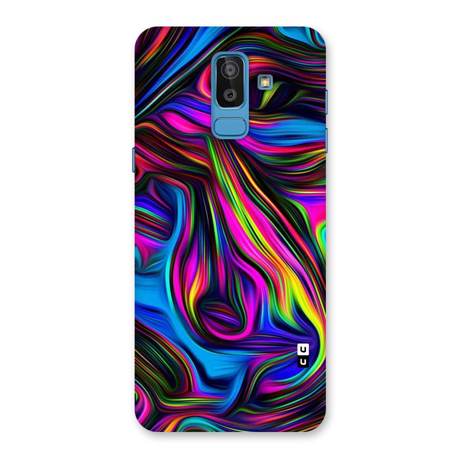 Dark Colorful Oil Abstract Back Case for Galaxy J8