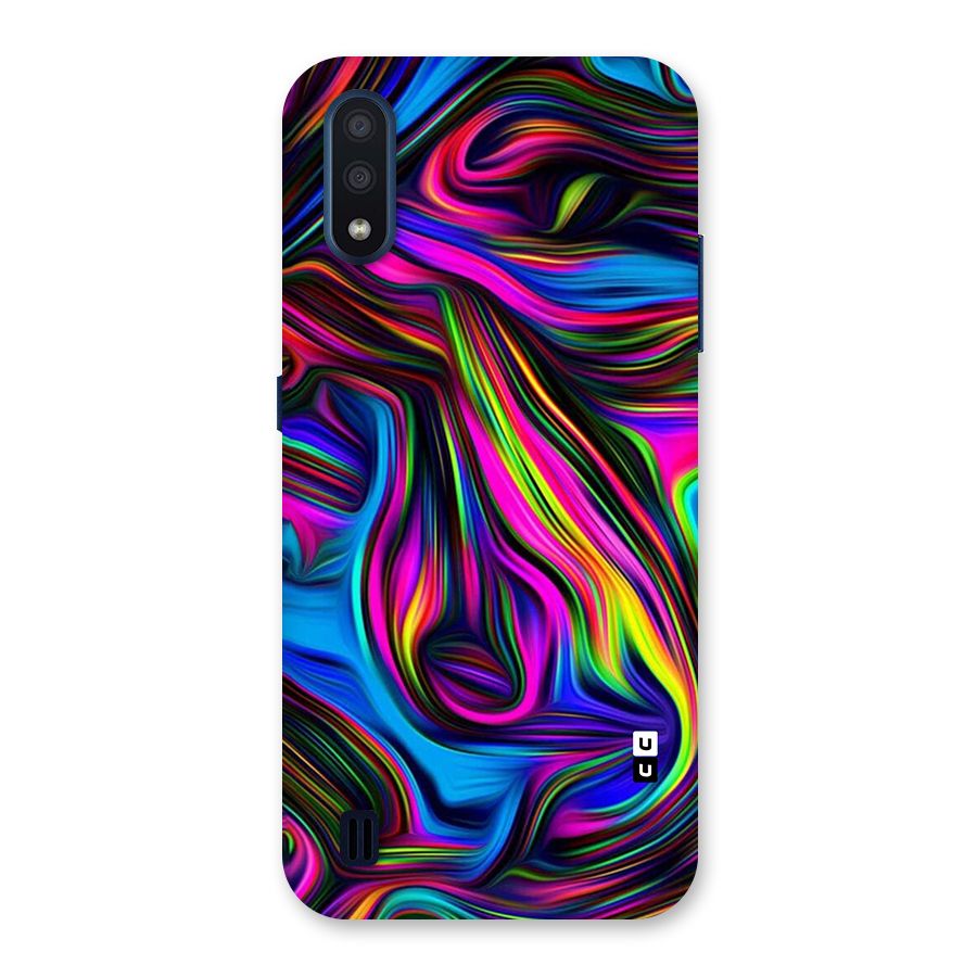 Dark Colorful Oil Abstract Back Case for Galaxy M01