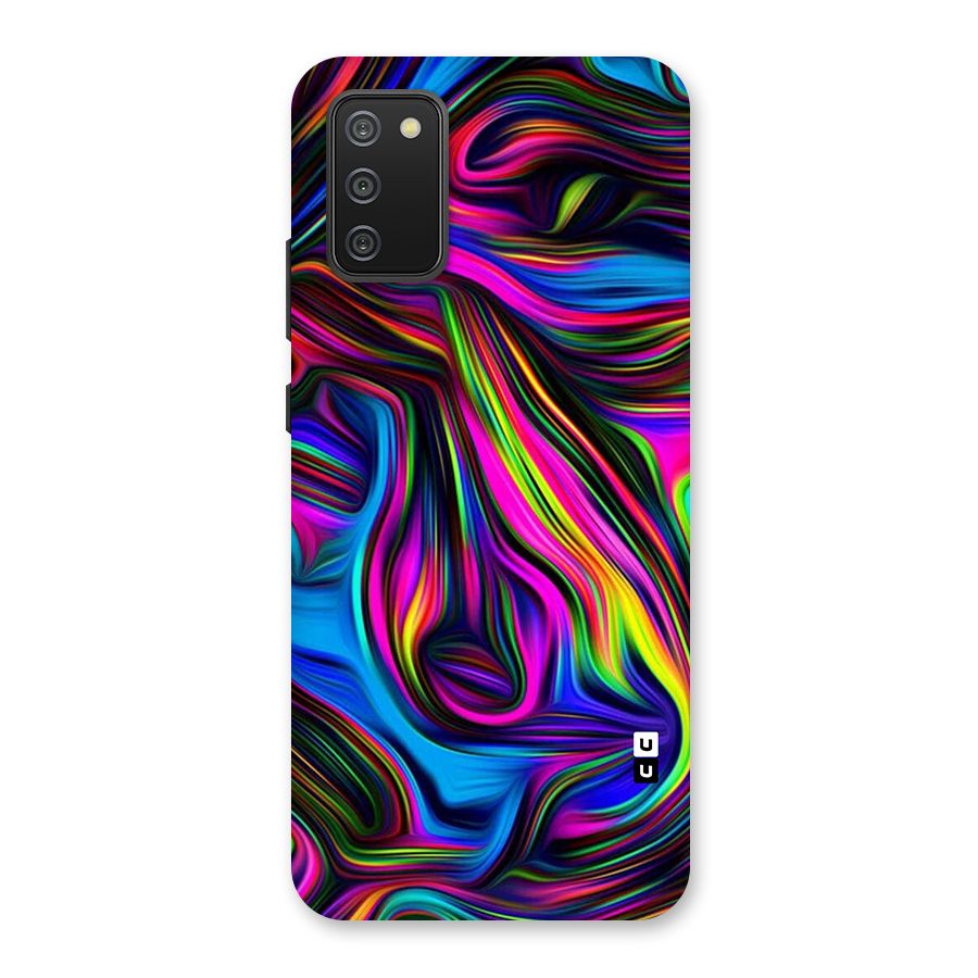 Dark Colorful Oil Abstract Back Case for Galaxy M02s
