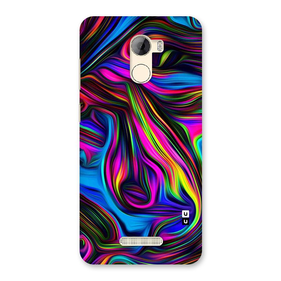 Dark Colorful Oil Abstract Back Case for Gionee A1 LIte