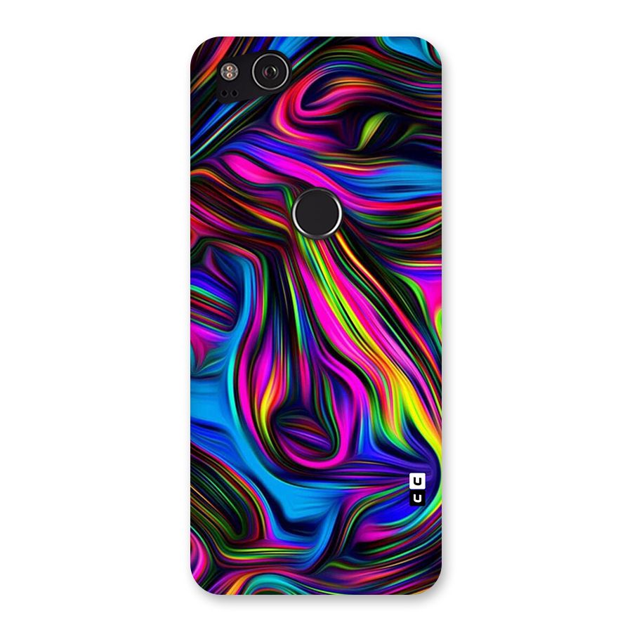 Dark Colorful Oil Abstract Back Case for Google Pixel 2
