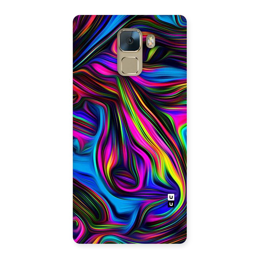Dark Colorful Oil Abstract Back Case for Huawei Honor 7
