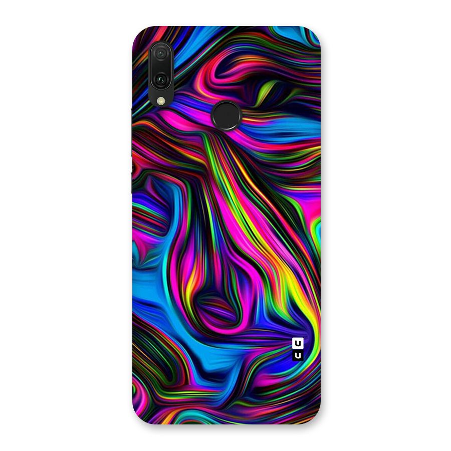 Dark Colorful Oil Abstract Back Case for Huawei Y9 (2019)
