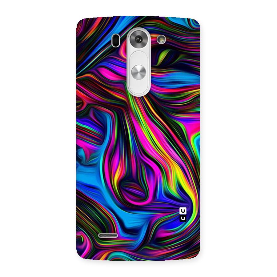 Dark Colorful Oil Abstract Back Case for LG G3 Beat