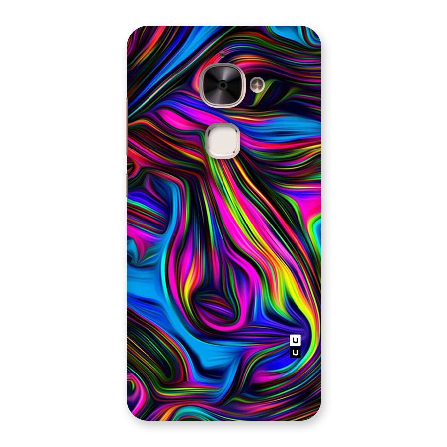 Dark Colorful Oil Abstract Back Case for Le 2