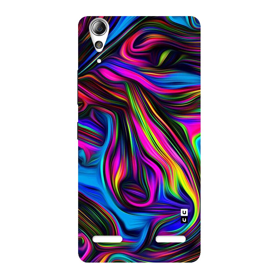 Dark Colorful Oil Abstract Back Case for Lenovo A6000 Plus
