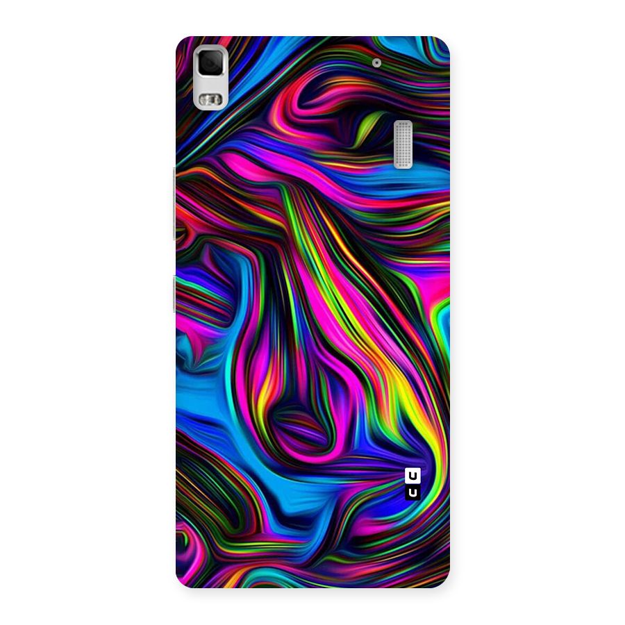 Dark Colorful Oil Abstract Back Case for Lenovo A7000