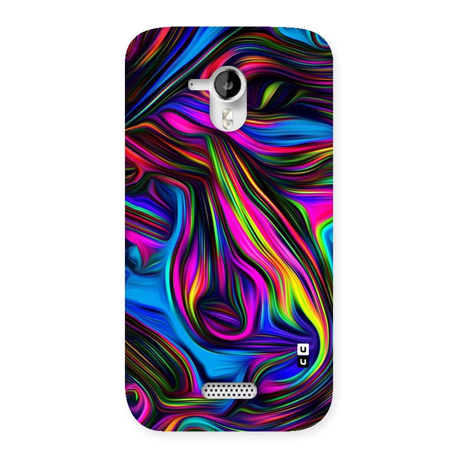 Dark Colorful Oil Abstract Back Case for Micromax Canvas HD A116
