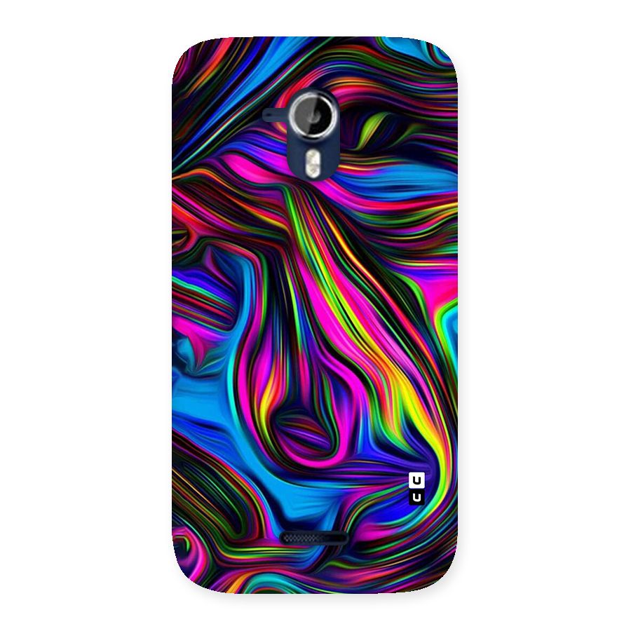 Dark Colorful Oil Abstract Back Case for Micromax Canvas Magnus A117