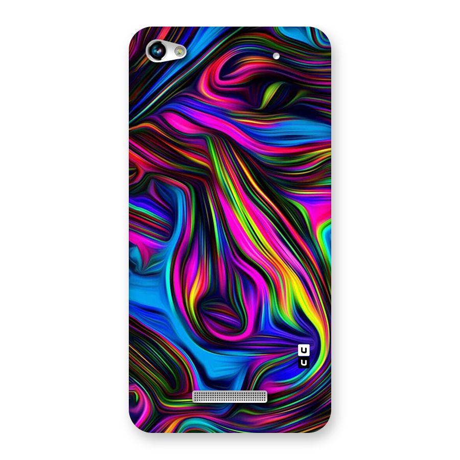 Dark Colorful Oil Abstract Back Case for Micromax Hue 2