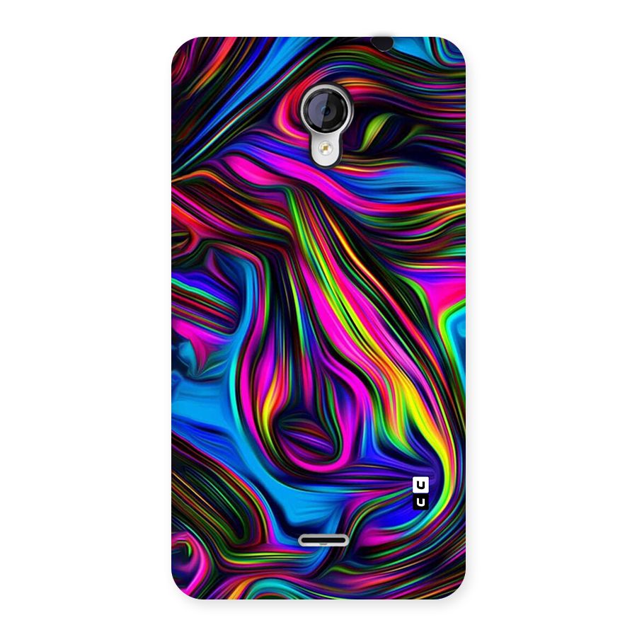 Dark Colorful Oil Abstract Back Case for Micromax Unite 2 A106