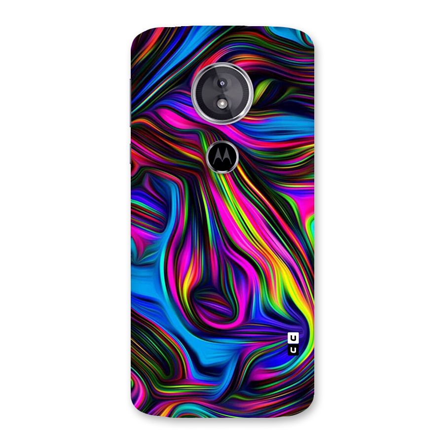 Dark Colorful Oil Abstract Back Case for Moto E5