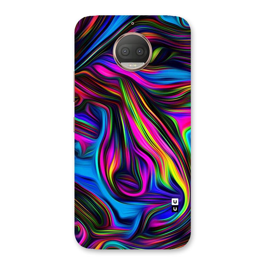 Dark Colorful Oil Abstract Back Case for Moto G5s Plus