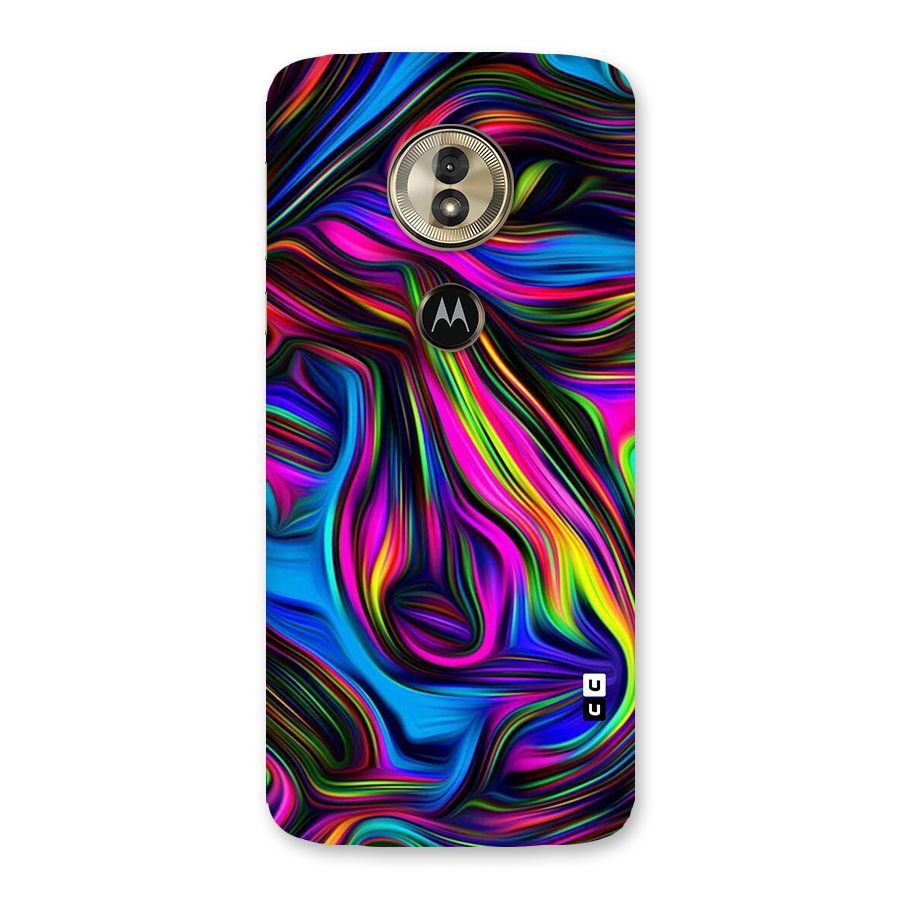 Dark Colorful Oil Abstract Back Case for Moto G6 Play