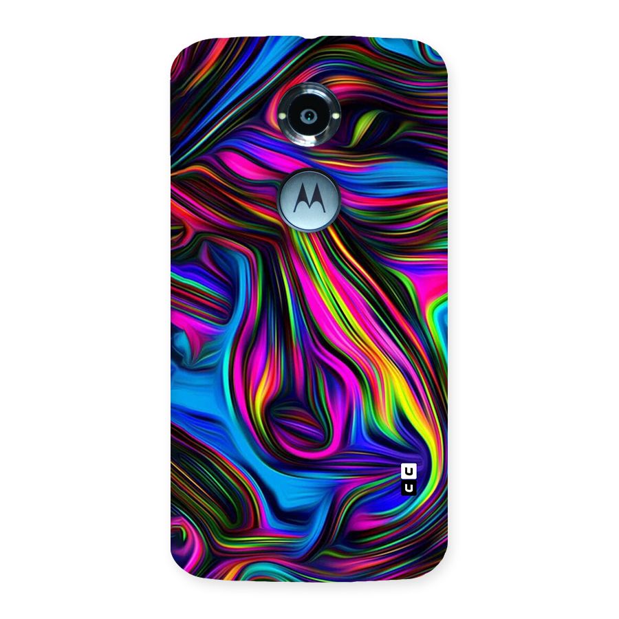 Dark Colorful Oil Abstract Back Case for Moto X 2nd Gen