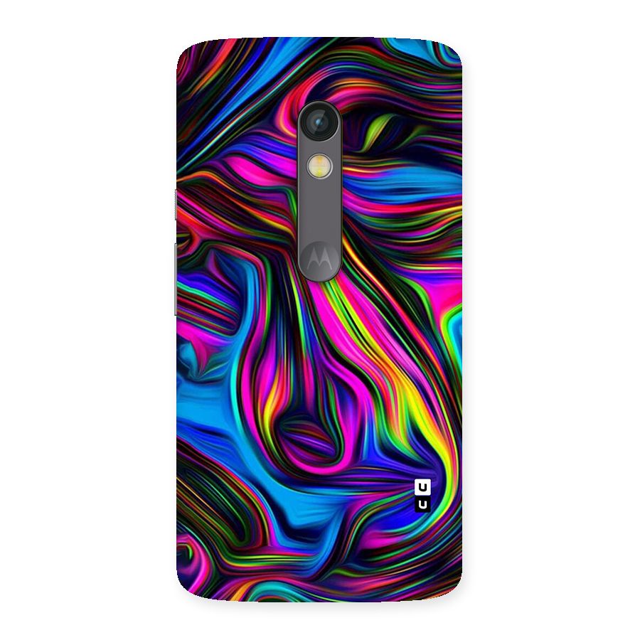 Dark Colorful Oil Abstract Back Case for Moto X Play